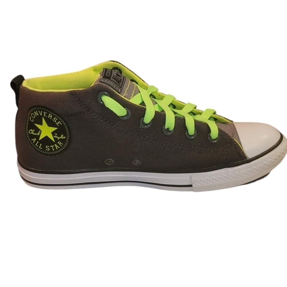 Converse All Star High Top Neon Sneakers Dual Wear Lace-up or no Laces - Picture 3 of 16